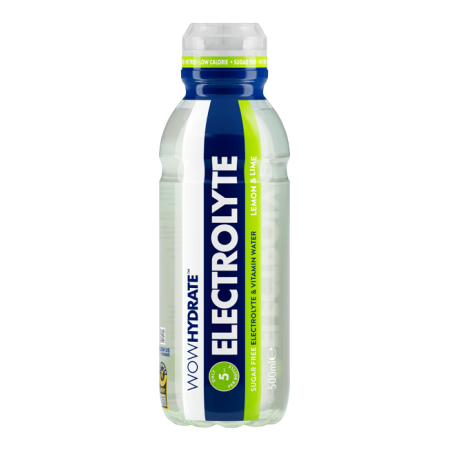 Wow Hydrate Electrolyte - Lemon & Lime 12 x 500ml